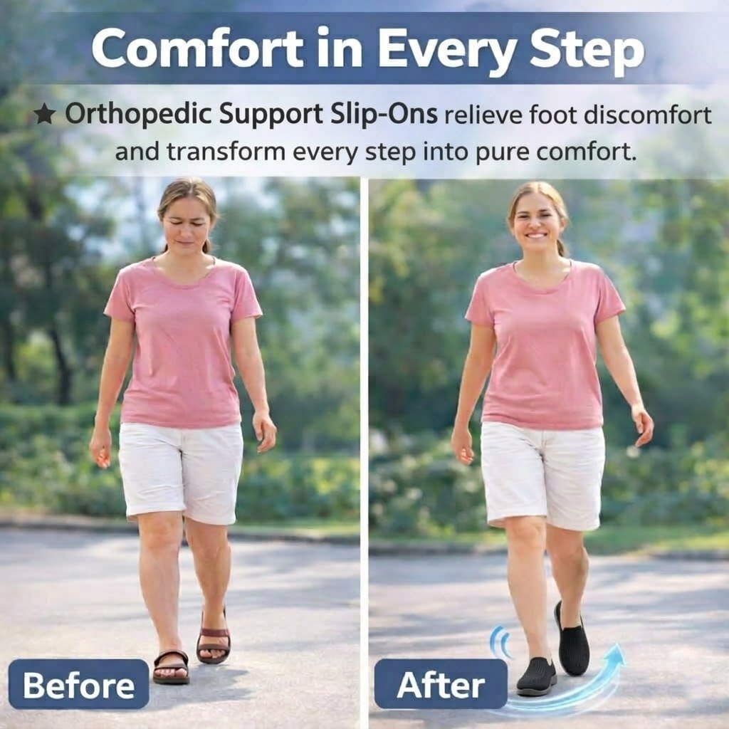💐Mother's Day Pre-sale 49%🔥Orthopedic Flat Slip-On Walking Shoes, Spring Shoes for Women